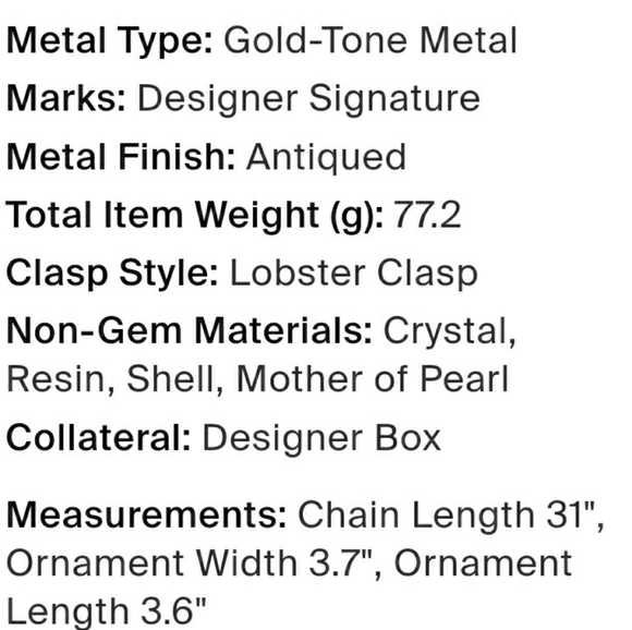 Gucci Mother of Pearl Kimono Shell Statement Necklace - Picture 12 of 12